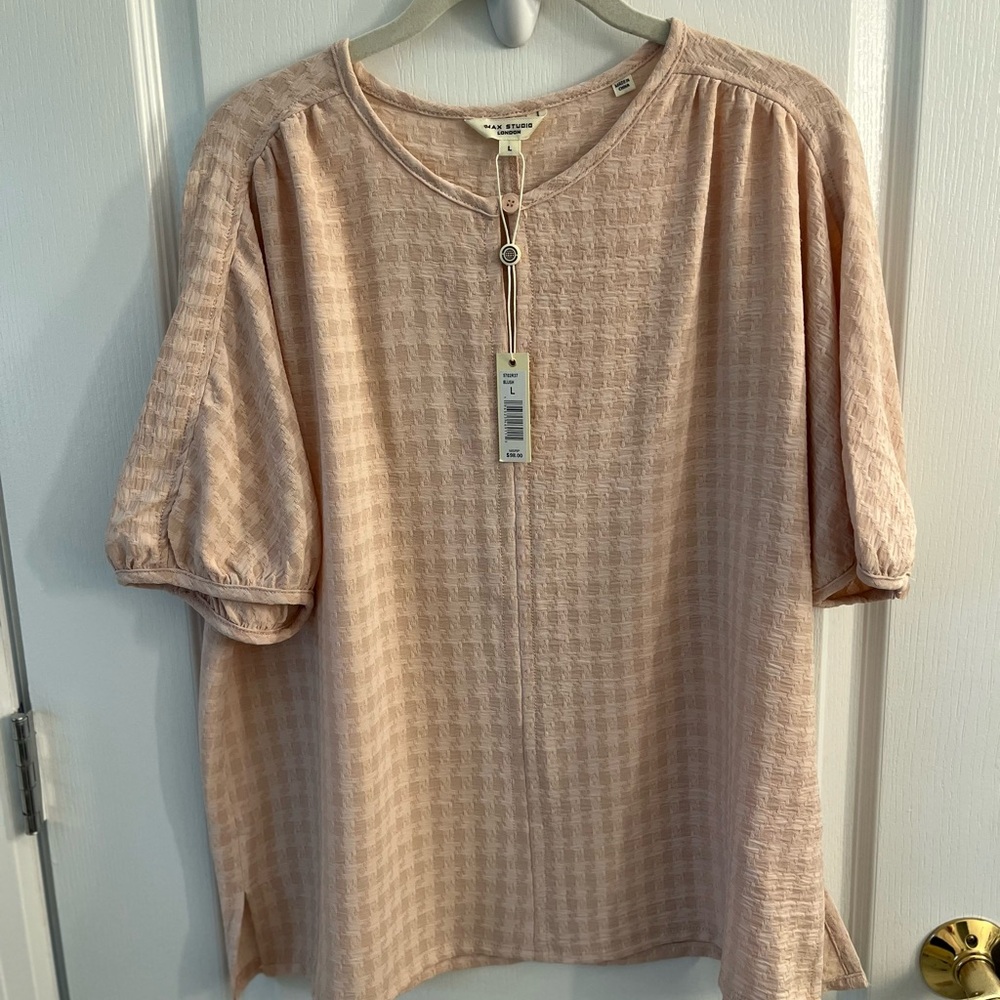Max Studio Blush Relaxed Fit Blouse
